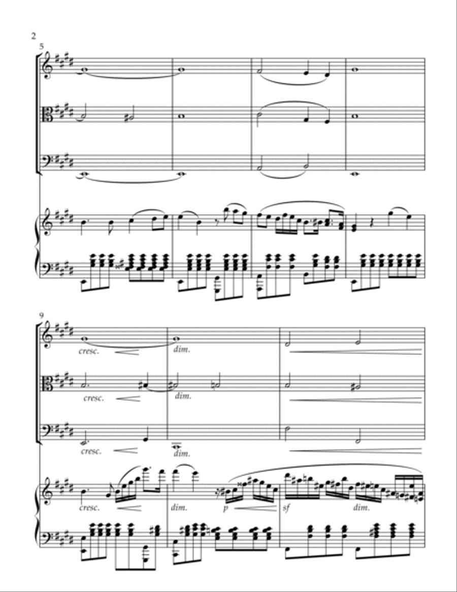 Rondo Capriccio in E Major Piano Quartet scores gallery preview page 2