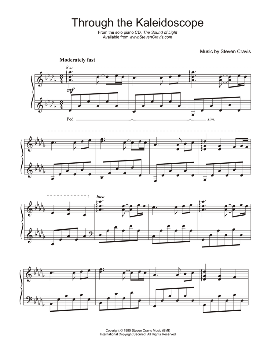 Through the Kaleidoscope Piano Method scores gallery preview page 1