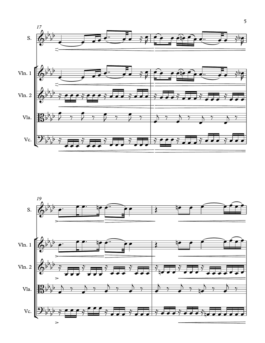 O del mio dolce ardor O del mio dolce ardor Chamber Orchestra scores gallery preview page 5