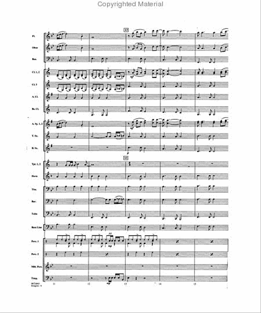 Imagine Concert Band scores gallery preview page 3