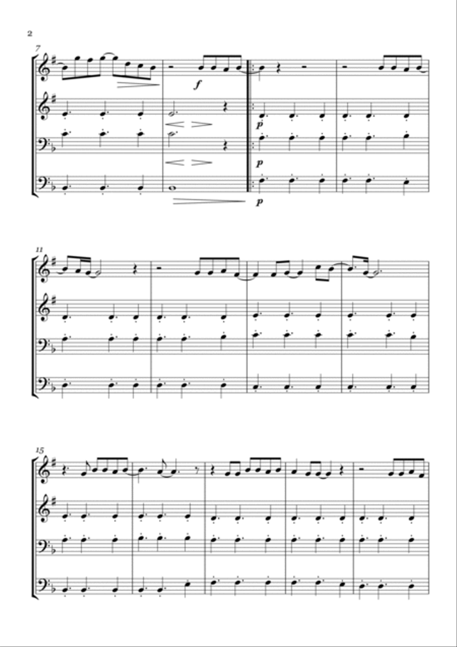 Photograph Brass Quartet scores gallery preview page 2