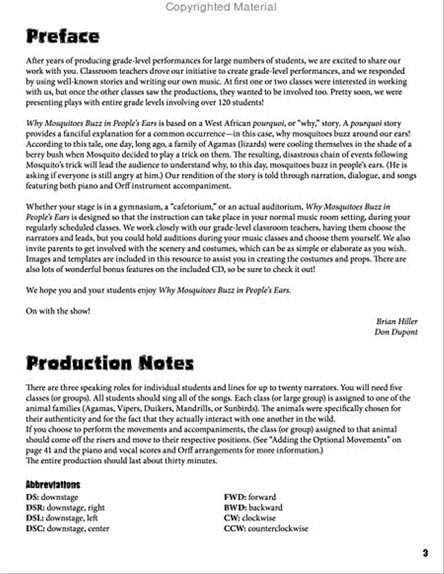Why Mosquitoes Buzz in People’s Ears Unison Choir scores gallery preview page 3