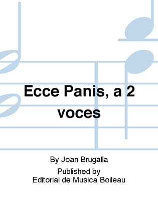 Ecce Panis, a 2 voces
