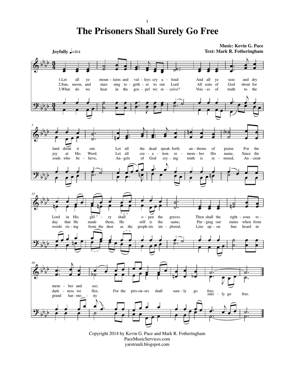 Hymns for Easter - 28 original hymns for SATB voices 4-Part scores gallery preview page 4