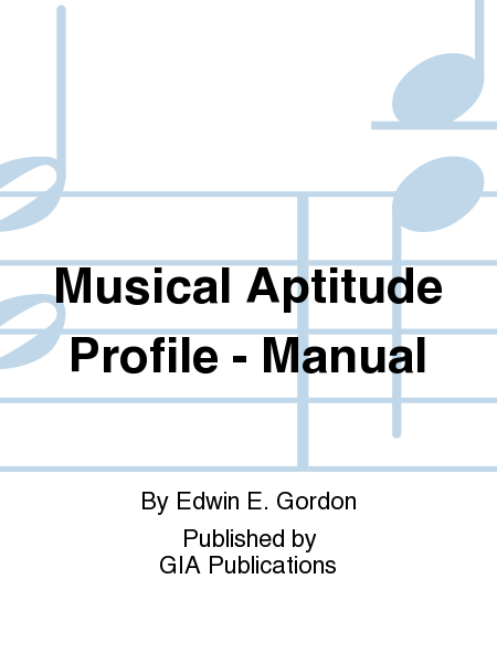 Musical Aptitude Profile - Manual