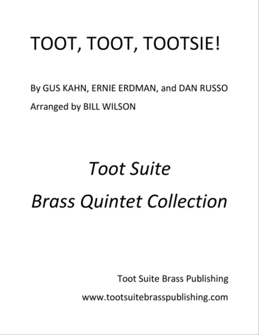 Toot Toot Tootsie Brass Quintet scores gallery preview page 1