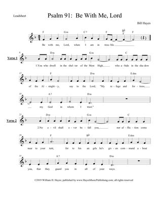 Psalm 91: Be With Me, Lord (Leadsheet)