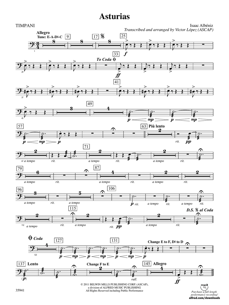 Asturias: Timpani