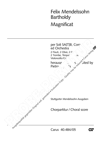 Magnificat in D image number null