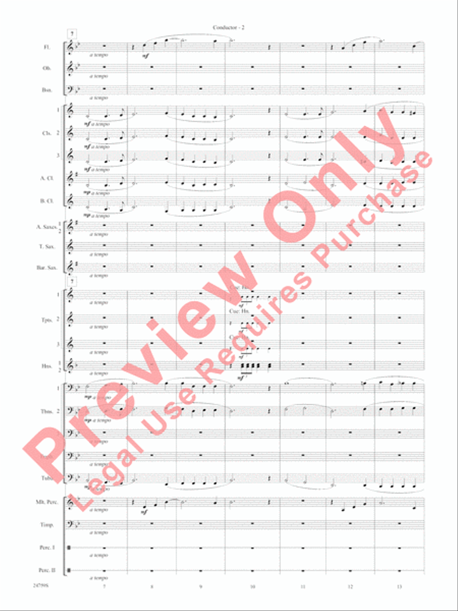 A Nation's Prayer Concert Band scores gallery preview page 5
