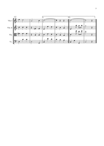 I'm Forever Blowing Bubbles arranged for String Quartet ( 2 X Violins, Viola & 'Cello) image number null
