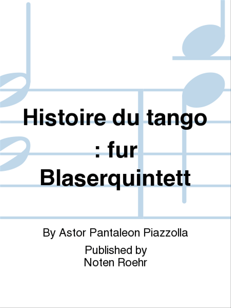 Histoire du tango Woodwind Quintet scores gallery preview page 1