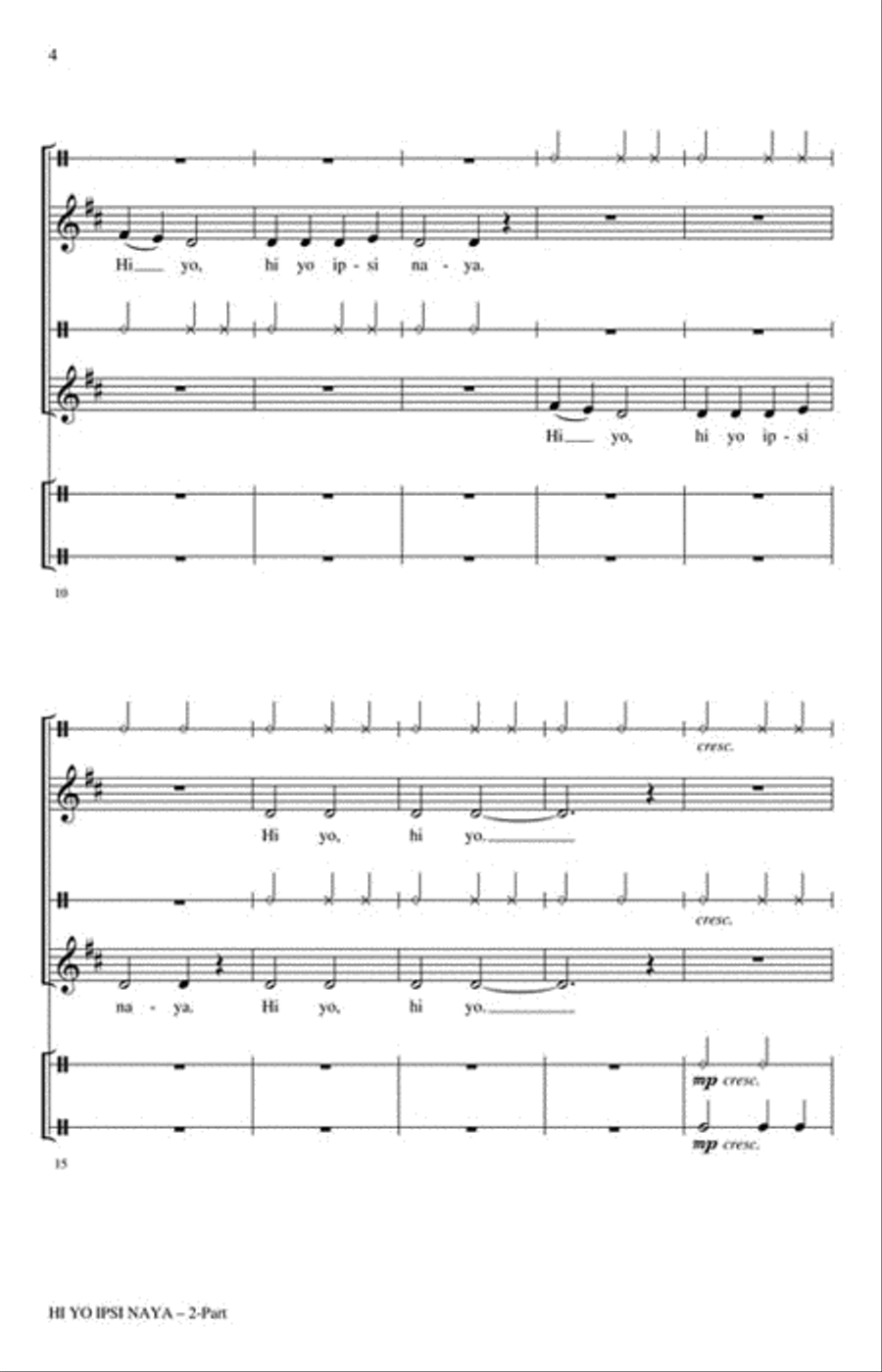 Hi Yo Ipsi Naya 2-Part scores gallery preview page 3