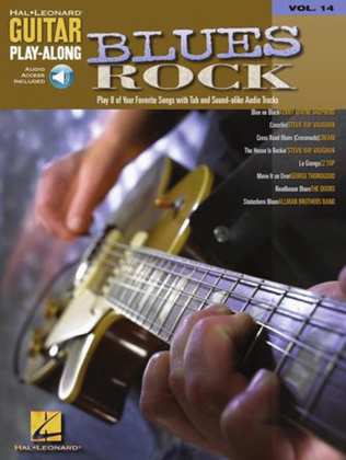 Book cover for Blues Rock Guitar Play-Along - Volume 14
