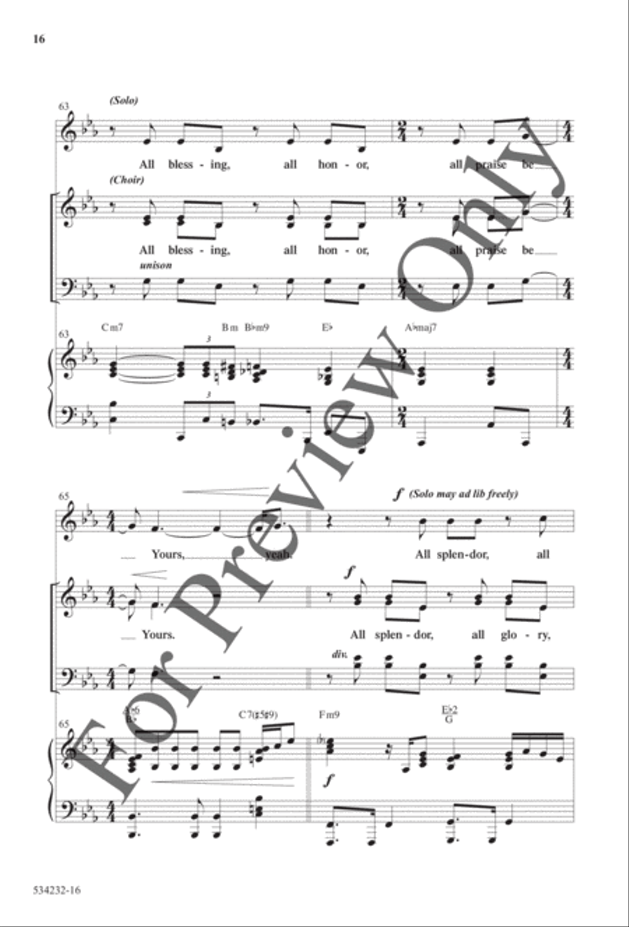 Can't Stop My Hallelujahs - Anthem Choir scores gallery preview page 15