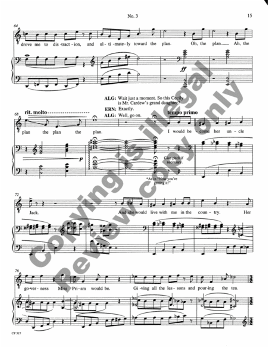 Ernest Worthing Ernest Worthing Voice scores gallery preview page 19