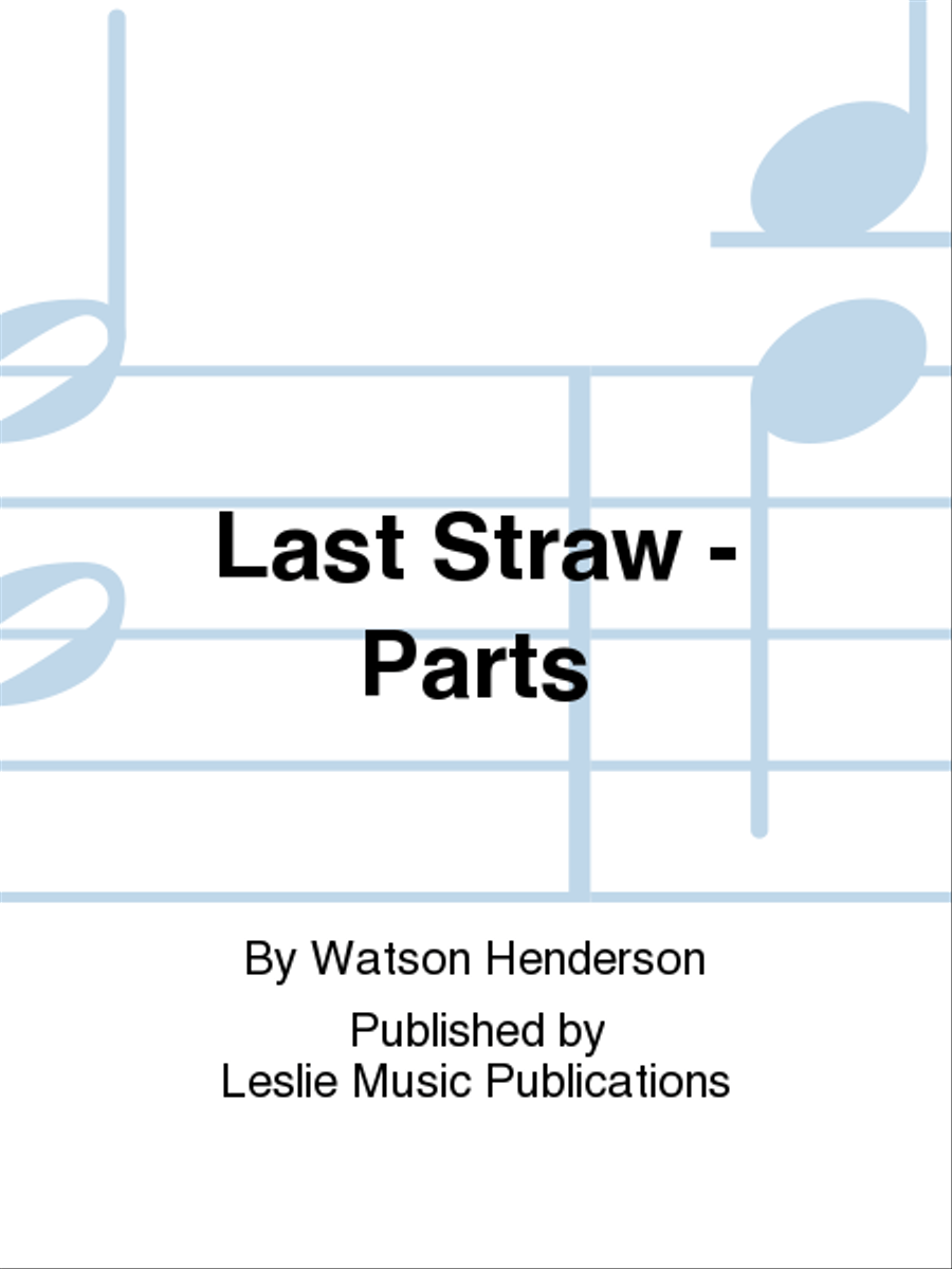 Last Straw - Parts SSA scores gallery preview page 1