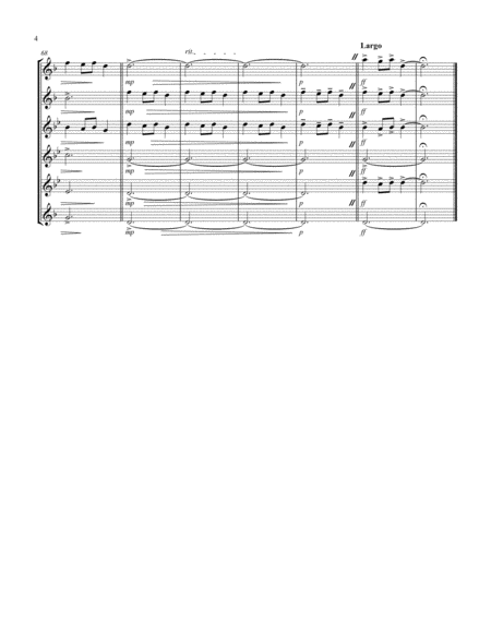 Carol of the Bells (F min) (Saxophone Sextet - 2 Alto, 3 Ten, 1 Bari) image number null