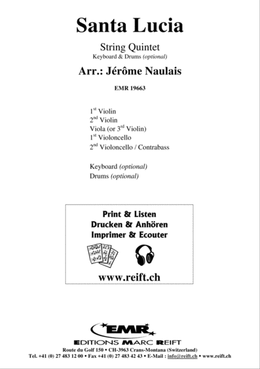 Santa Lucia String Quintet scores gallery preview page 2