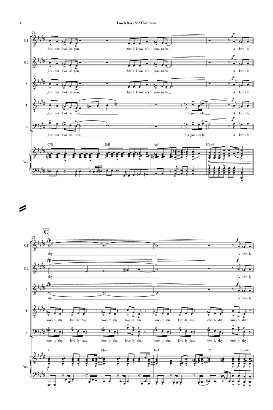 Lovely Day Lovely Day Divisi scores gallery preview page 6