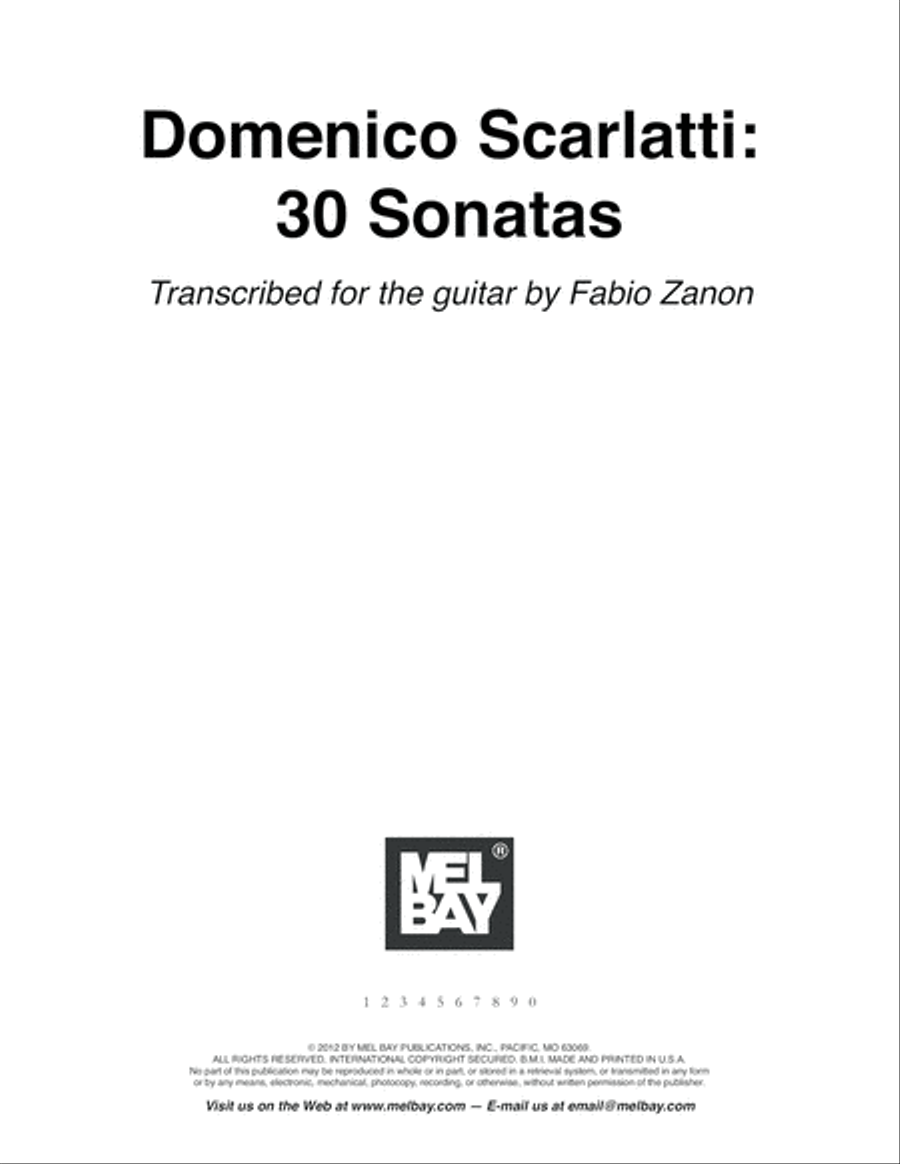 Domenico Scarlatti: 30 Sonatas Acoustic Guitar scores gallery preview page 2