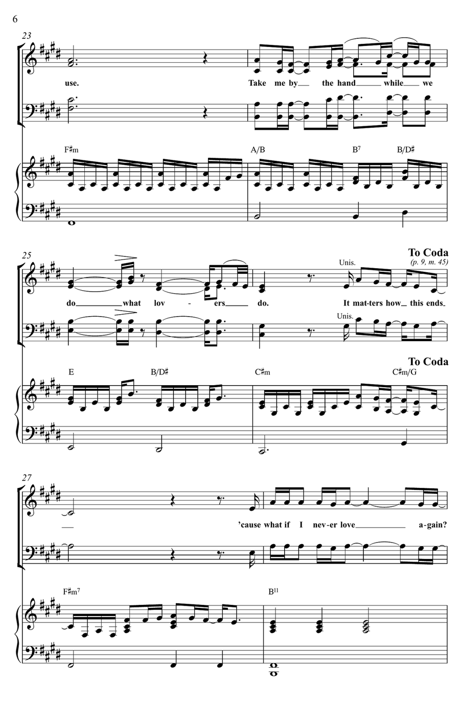 All I Ask 4-Part scores gallery preview page 6