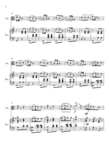 Giuseppe Verdi - La donna e mobile (Rigoletto) Viola Solo - C Key image number null