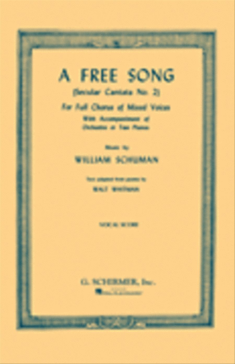 Free Song 4-Part scores gallery preview page 1