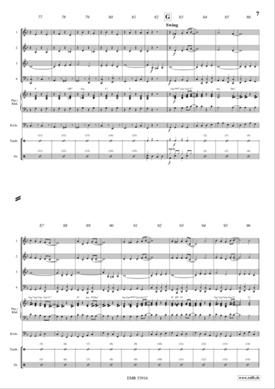 Seyffertitzer Marsch Woodwind Quartet scores gallery preview page 6