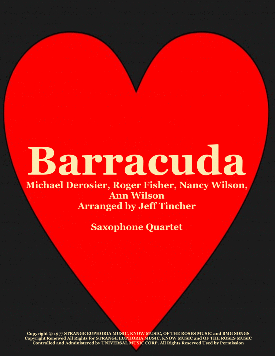 Barracuda Barracuda Saxophone Quartet scores gallery preview page 1