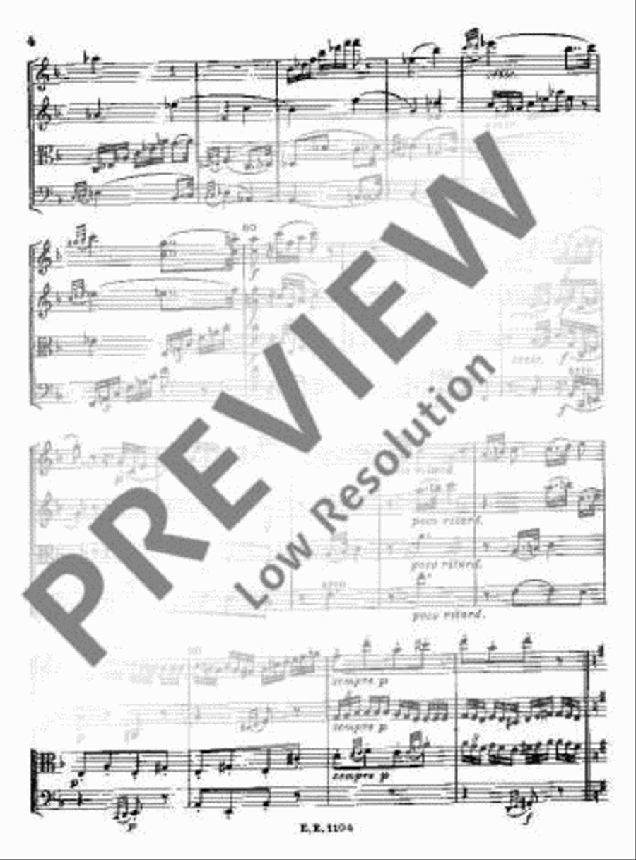 String Quartet F major String Quartet scores gallery preview page 11