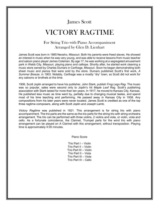 Book cover for Victory Ragtime