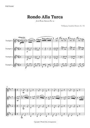 Rondo Alla Turca by Mozart for Trumpet Quartet