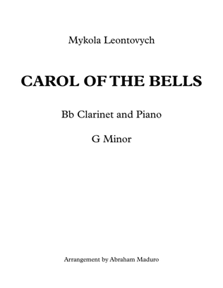 Book cover for Carol Of The Bells Bb Clarinet with Piano Accompaniment-Score and Parts
