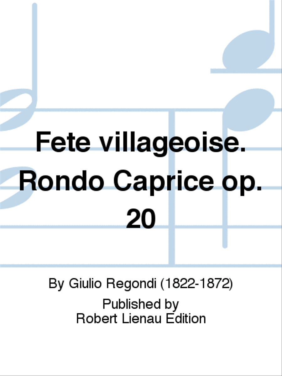 Fête villageoise. Rondo Caprice Op. 20 Classical Guitar scores gallery preview page 1