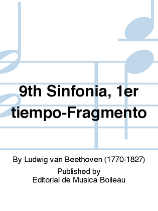 Book cover for 9th Sinfonia, 1er tiempo-Fragmento