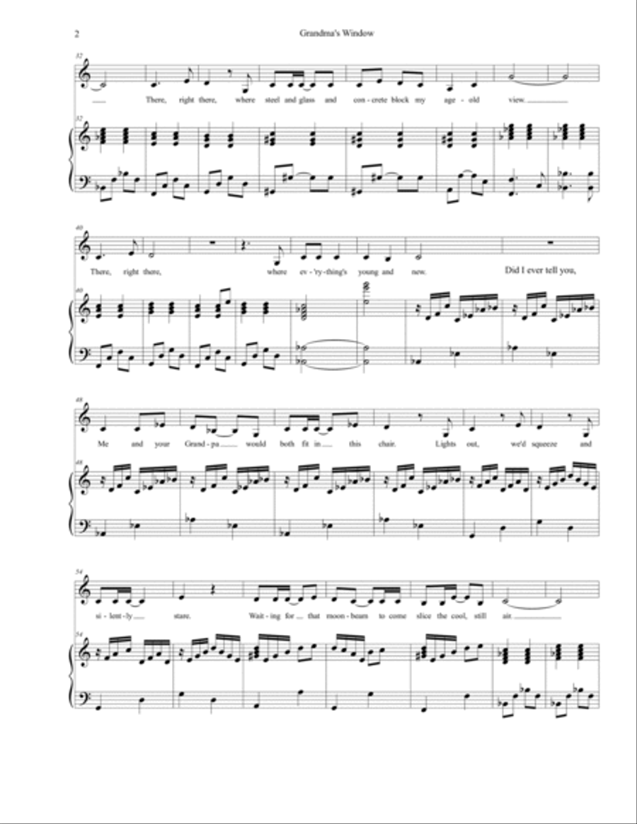Grandma's Window Voice scores gallery preview page 2
