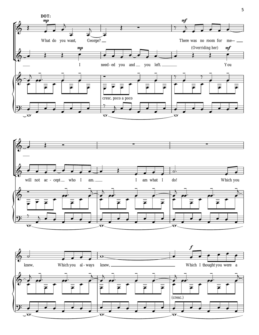 We Do Not Belong Together Piano, Vocal scores gallery preview page 5