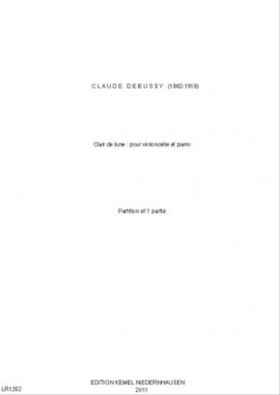 Clair de lune Piano Accompaniment scores gallery preview page 1