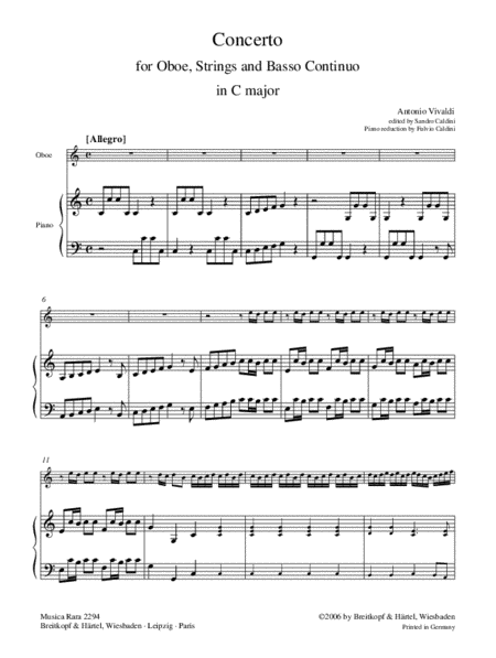 Concerto in C major RV 446