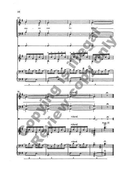 What Sweeter Music (Choral Score)