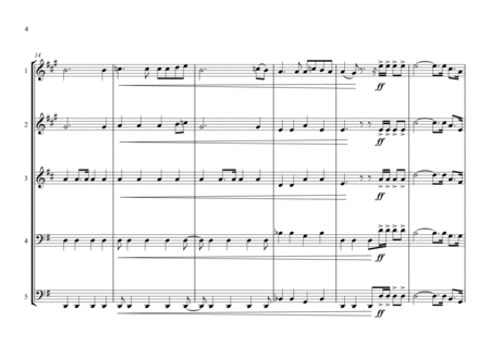 New Caledonia National Anthem for Brass Quintet image number null