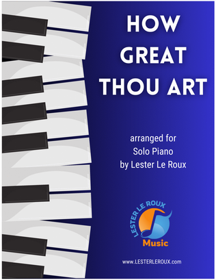Book cover for How Great Thou Art (solo piano)