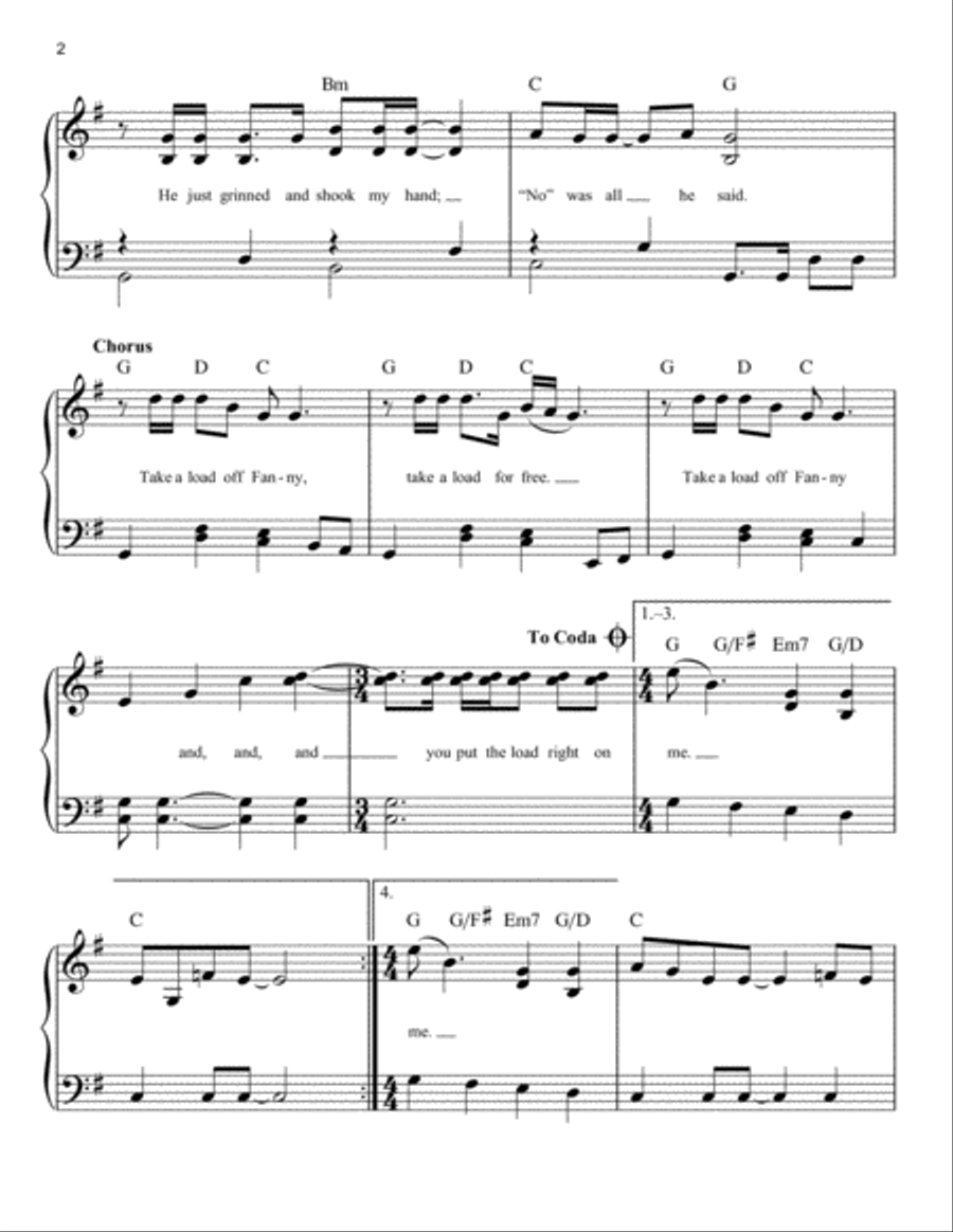 The Weight The Weight Easy Piano scores gallery preview page 2