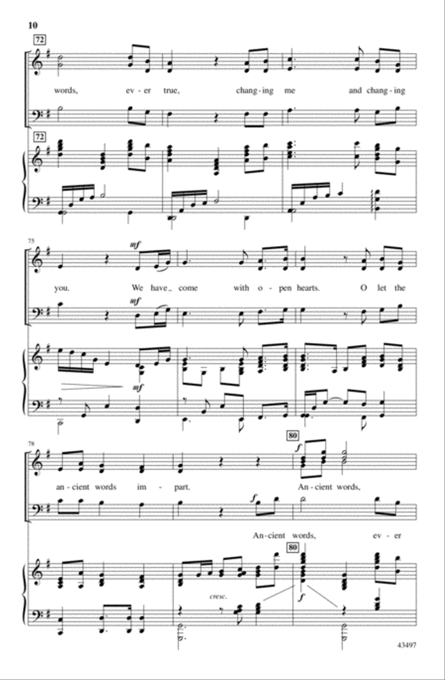Ancient Words 3-Part scores gallery preview page 20