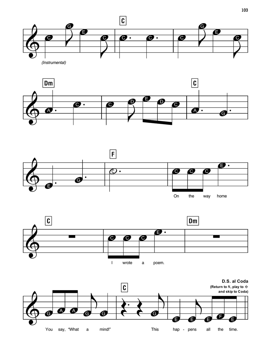 Sweet Nothing Easy Piano scores gallery preview page 4