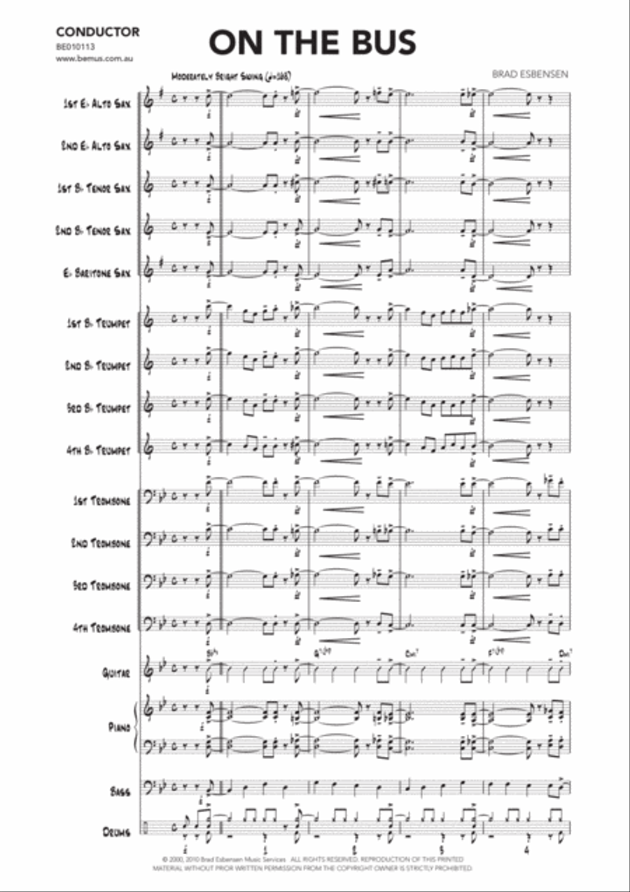 On The Bus Jazz Ensemble scores gallery preview page 3