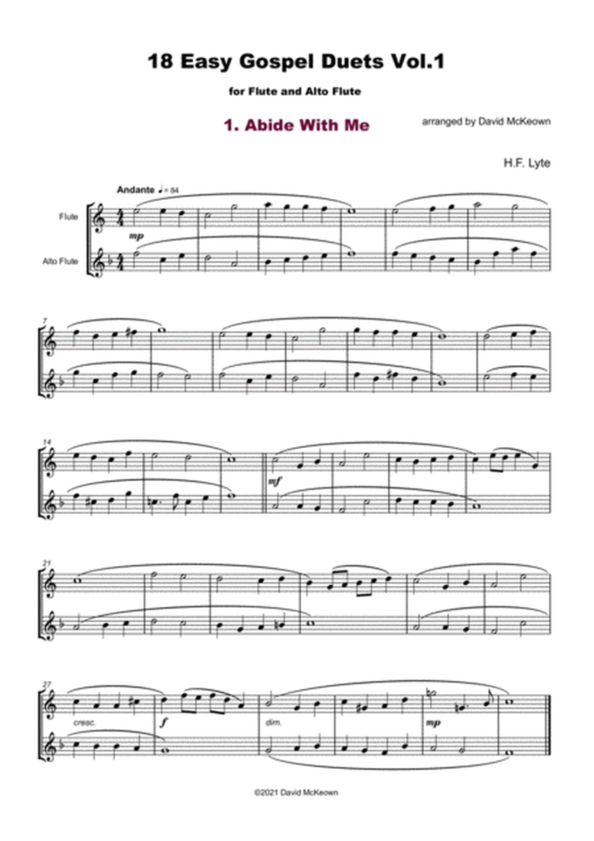 18 Easy Gospel Duets Vol.1 for Flute and Alto Flute