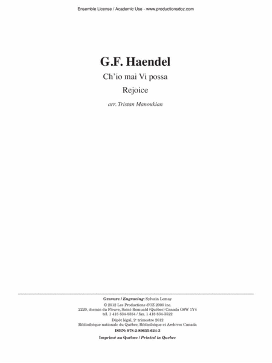 Ch’io mai Vi possa / Rejoice Classical Guitar scores gallery preview page 2
