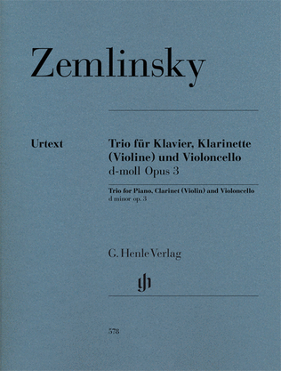Book cover for Trio for Piano, Clarinet (Violin) and Violoncello in D-minor Op. 3